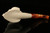 Pirate Hand Carved Block Meerschaum Pipe by Kenan with fitted case 8578
