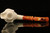 Pirate Hand Carved Block Meerschaum Pipe by Kenan with fitted case 8578