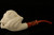 Skull in Claw Block Meerschaum Pipe by I. Baglan in a fitted case 8577
