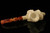 Skull Hand Carved Block Meerschaum Pipe by Cevher in CASE 8690