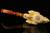 Eagle's Claw Hand Carved by KUDRET Block Meerschaum Pipe in custom case 9984