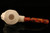 Chef Hand Carved Block Meerschaum Pipe by I. Baglan with custom case 10036