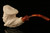Chef Hand Carved Block Meerschaum Pipe by I. Baglan with custom case 10036