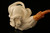 Skull n Snake in Eagle's Claw Block Meerschaum Pipe with case 10060