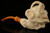 Skull n Snake in Eagle's Claw Block Meerschaum Pipe with case 10060