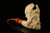 Viking Hand Carved Block Meerschaum Pipe with custom case 10108
