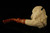 Viking Hand Carved Block Meerschaum Pipe with custom case 10108