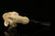Skull in Claw & Snake Block Meerschaum Pipe with custom case 10436