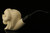 RAM Hand Carved Block Meerschaum Pipe by Kenan with custom case 10593