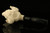 RAM Hand Carved Block Meerschaum Pipe by Kenan with custom case 10593