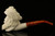 Cavalier Hand Carved Block Meerschaum Pipe with a fitted CASE 10719