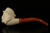 Cowboy Skull Hand Carved Block Meerschaum Pipe in custom CASE 11053