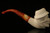 Cowboy Skull Hand Carved Block Meerschaum Pipe in custom CASE 11411