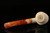 Cowboy Skull Hand Carved Block Meerschaum Pipe in custom CASE 11411