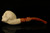 Floral Skull Block Meerschaum Pipe with a fitted CASE 11714