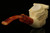 Bacchus Skull Meerschaum Pipe Hand Carved with custom CASE 11788