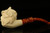 Bacchus Skull Meerschaum Pipe Hand Carved with custom CASE 11788