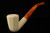Octagon Hand Carved Block Meerschaum Pipe with custom CASE 11994
