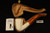 Octagon Hand Carved Block Meerschaum Pipe with custom CASE 11994