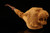 Tiger Hand Carved Block Meerschaum Pipe  by Kenan with custom case 12163