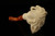 Skull & Octopus Meerschaum Pipe Carved by I. Baglan with case 12240