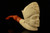 Priest Hand Carved Block Meerschaum Pipe with a case 12351