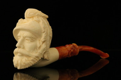 Cavalier Block Meerschaum Pipe with fitted case M1826