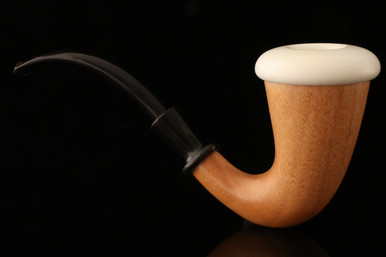 Calabash Meerschaum Pipe L Mahogany Wood comes with case