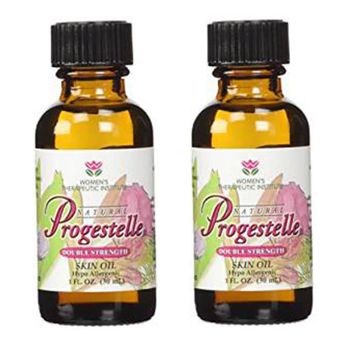 2 Bottles Progestelle Progesterone Skin Oil -Natural Bioidentical