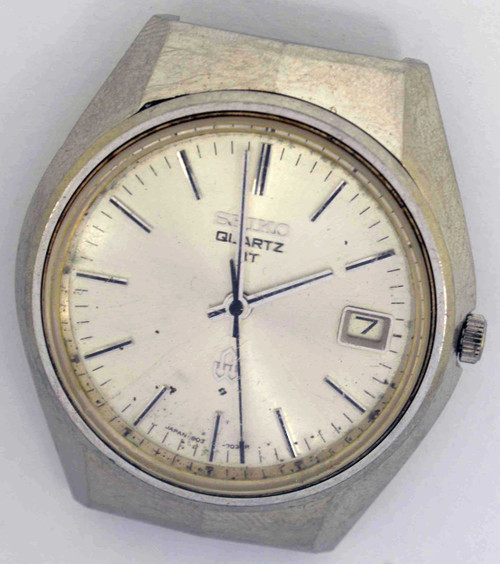 Vintage SEIKO QUARTZ Steel Wristwatch. Ref: 3802-7020. For Service