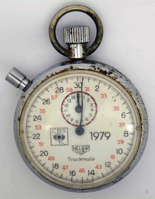 Vintage HEUER TRACKMATE Pocket Watch. Cal: 410. For Repairs