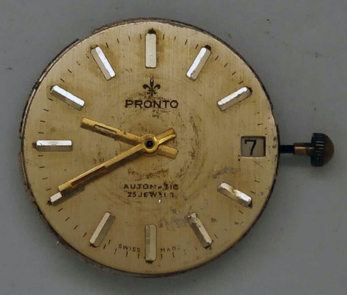 VTG PRONTO Movement & Dial. Cal: ETA-2783. For Parts