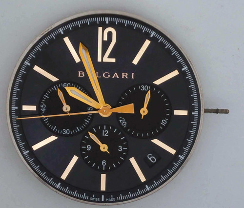 BVLGARI CHRONOGRAPH Movement & Dial. Cal: BVL-328. For Parts