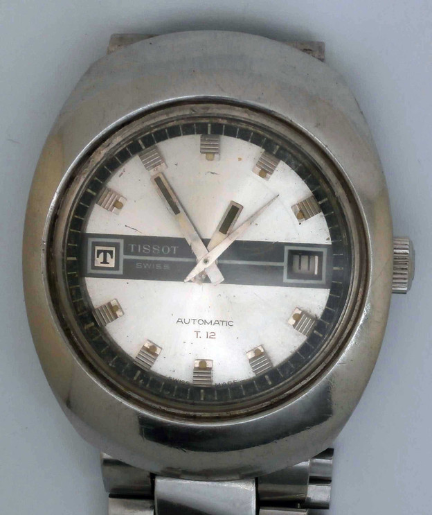 Vintage TISSOT T.12 Steel Wristwatch. For Service