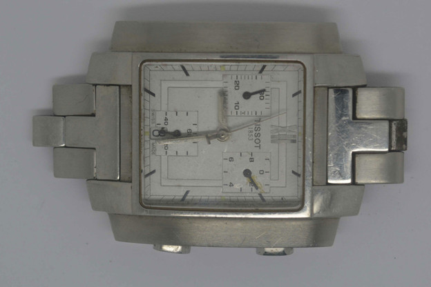 TISSOT Steel Chronograph. Ref: L875/975 For Parts Or Repairs