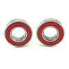 TRB RC 8x16x5mm Precision Ceramic Ball Bearings Red Rubber Seals (2)