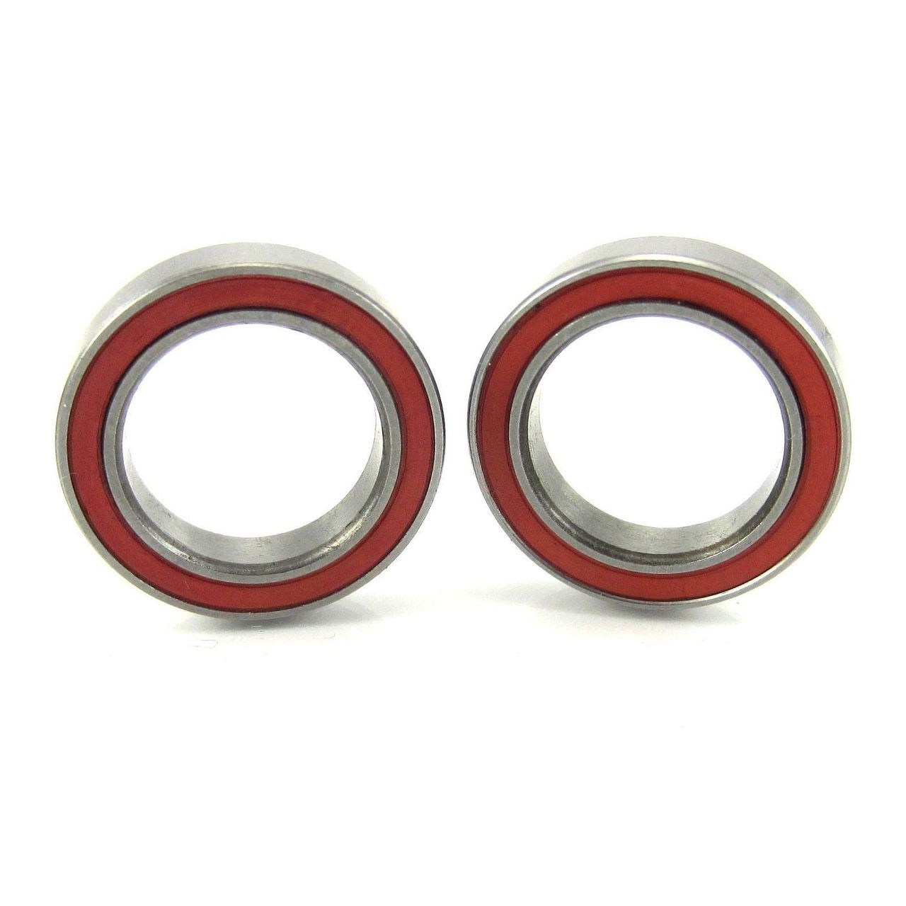 TRB RC 12x18x4mm Precision Ceramic Ball Bearings Red Rubber Seals (2)