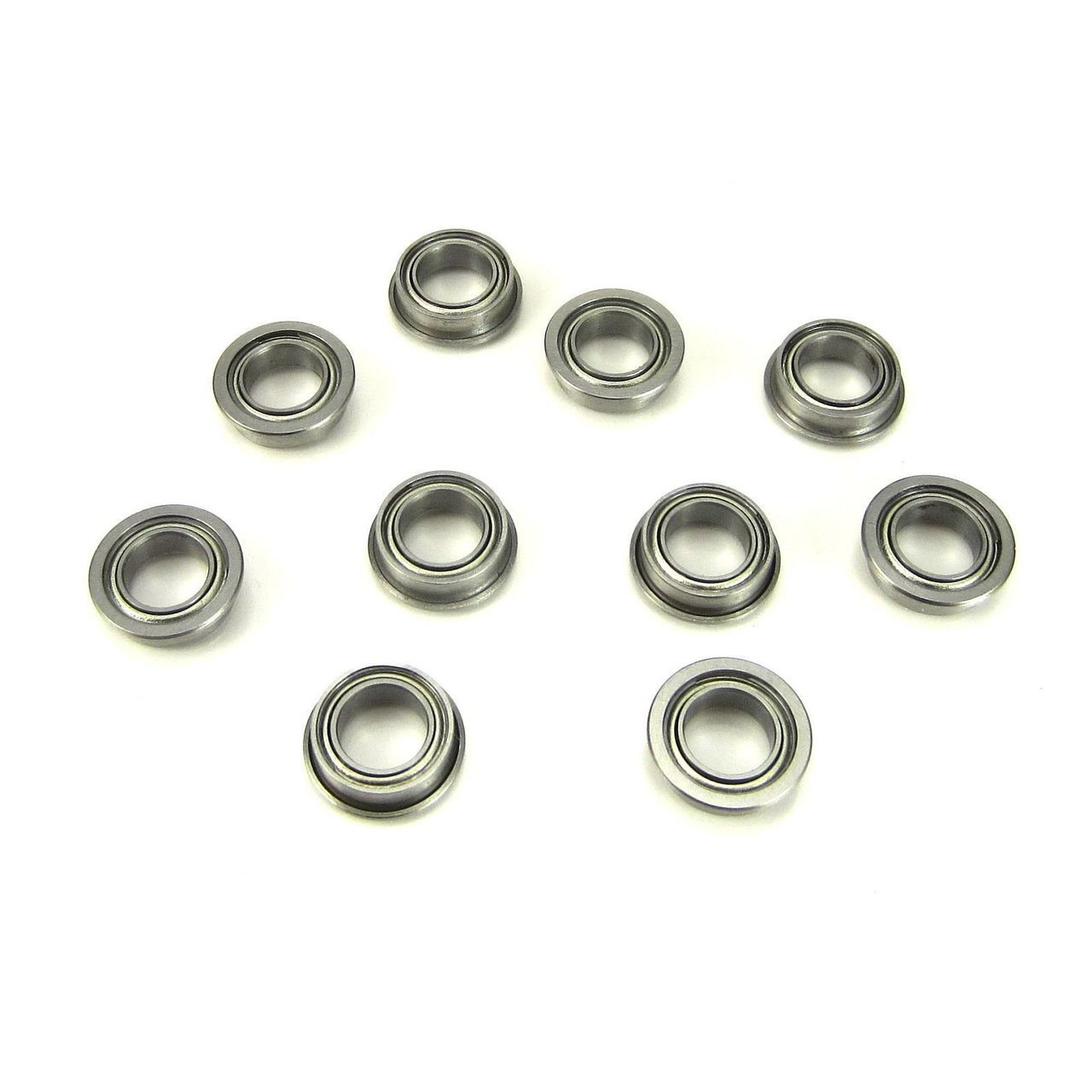 TRB RC 5x8x2.5mm Flanged Precision Ball Bearings Metal Shields (10)