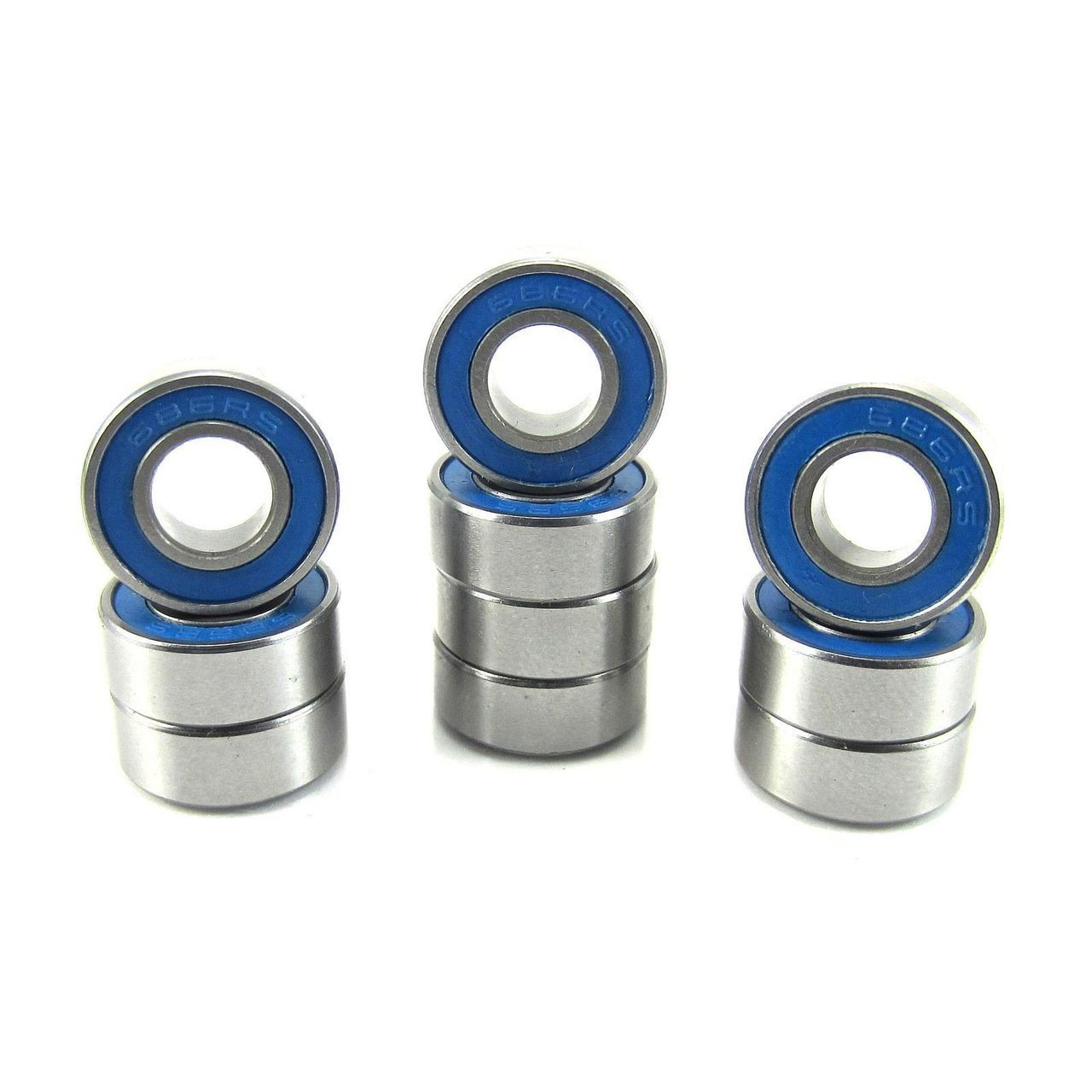 TRB RC 6x13x5mm Precision Ball Bearings ABEC 3 Rubber Sealed BLU (10)