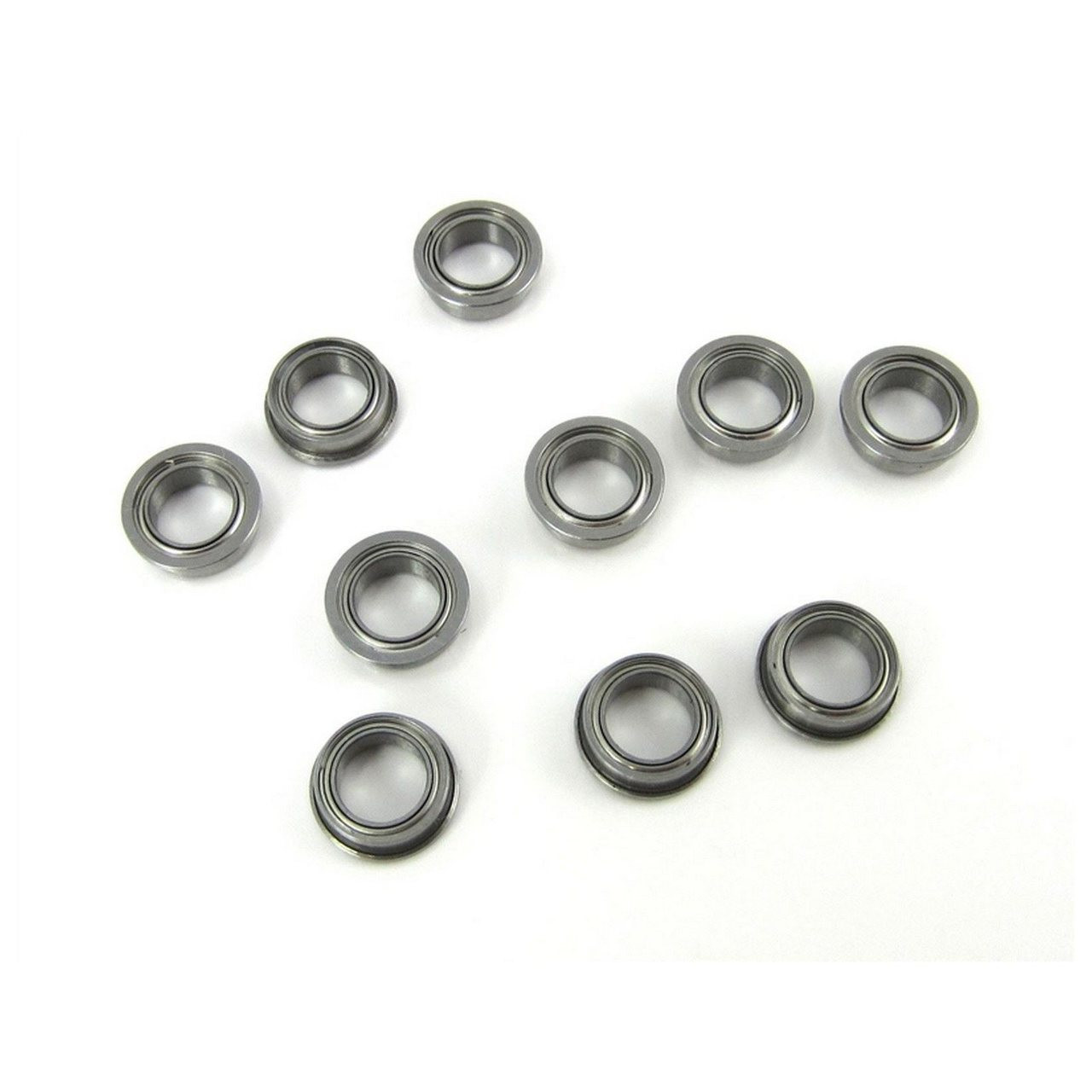 TRB RC 1/4x3/8x1/8 Flanged Precision Ceramic Ball Bearings Metal Shields (10)