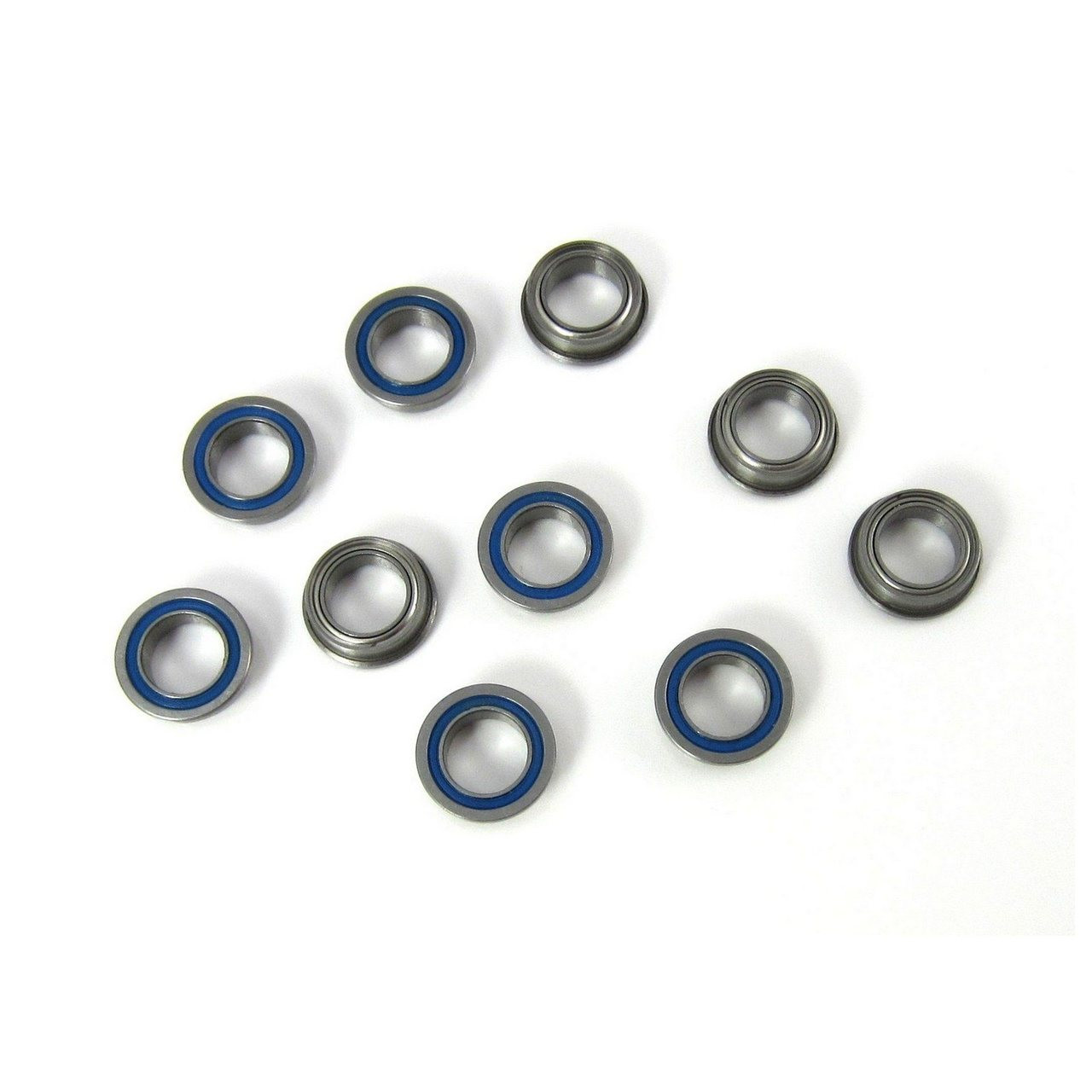 TRB RC 1/4x3/8x1/8 Flanged Precision Ball Bearings ABEC 5 Hybrid Seals (10)