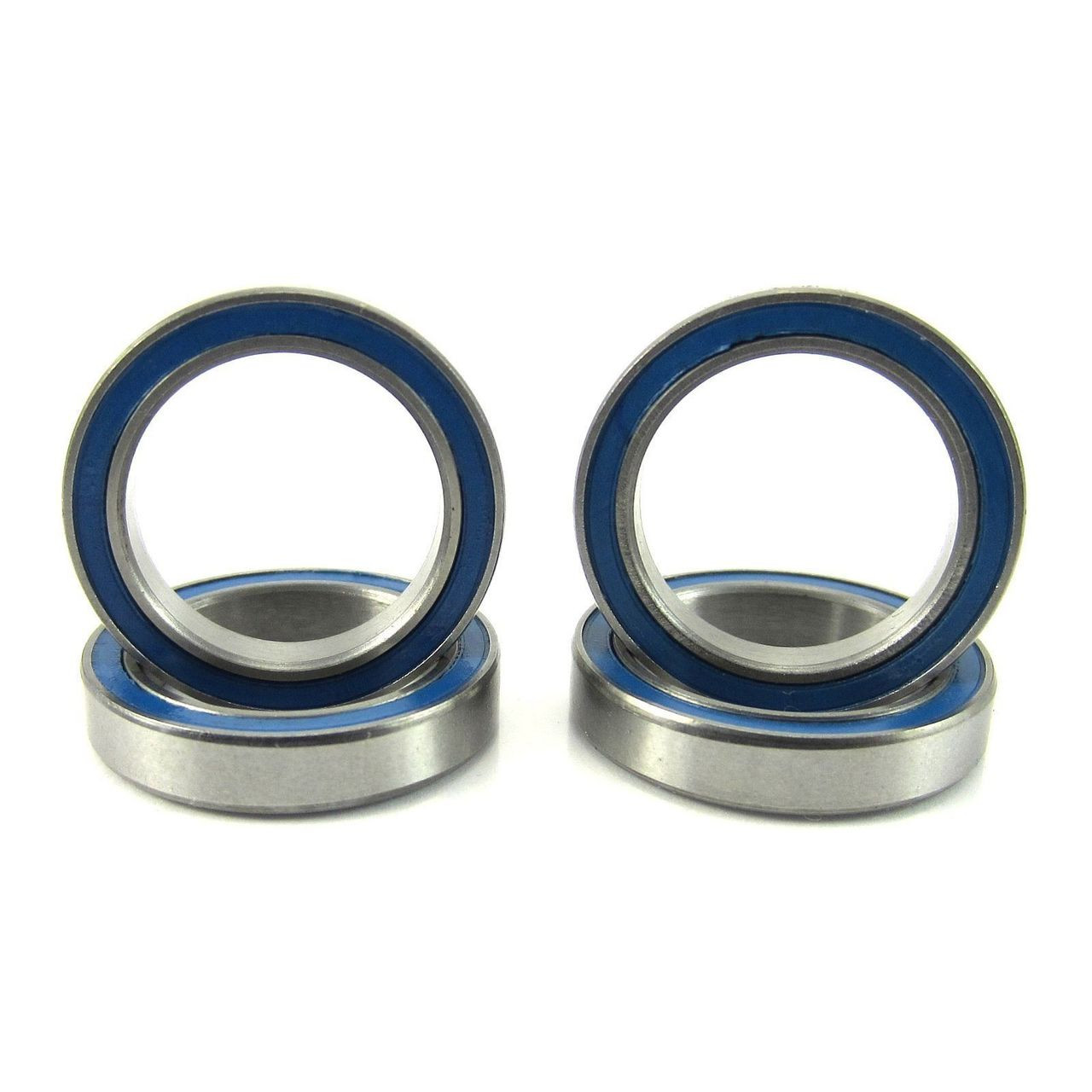 TRB RC 15x21x4mm Precision Ball Bearings ABEC 3 Rubber Sealed BLU (4)