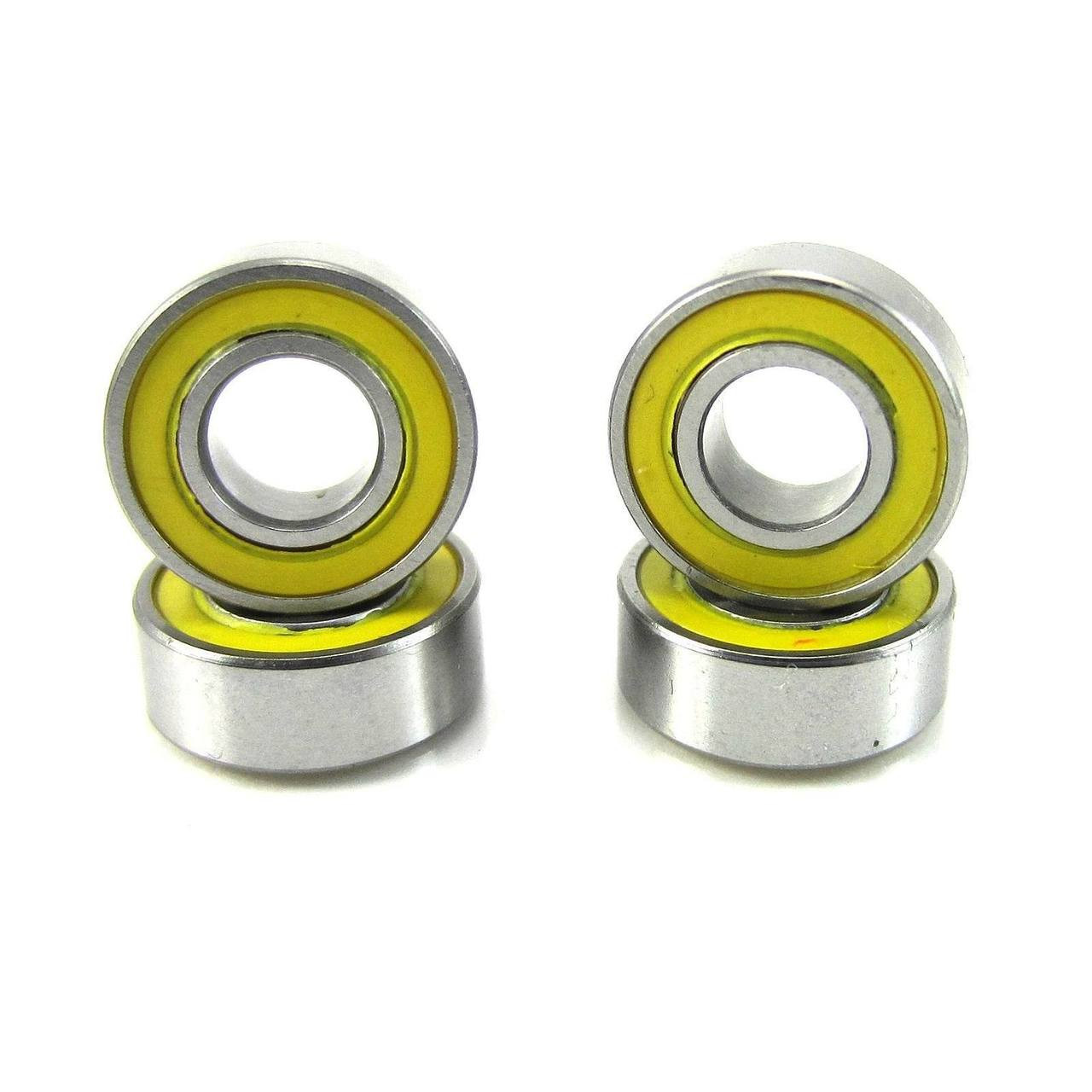 TRB RC 5x11x4mm Precision Ball Bearings ABEC 3 Rubber Sealed YEL (4)