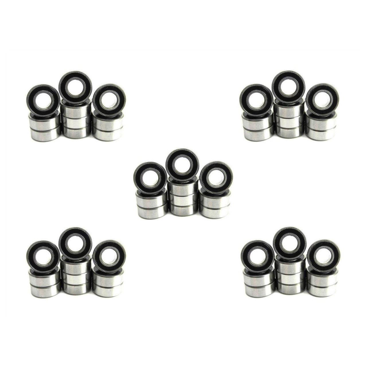 5x11x4mm Precision Ball Bearings ABEC 1 Rubber Sealed (50)