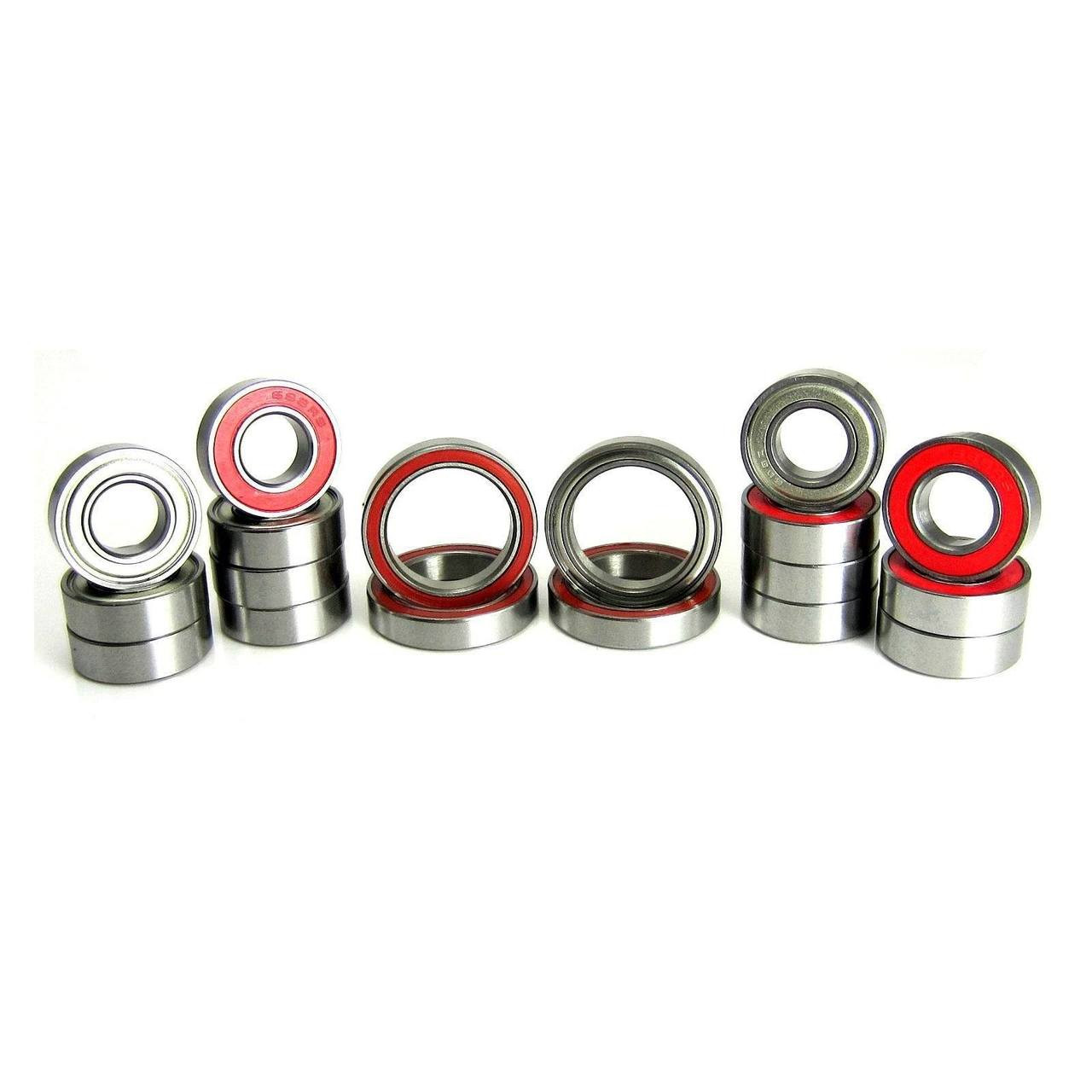 TRB RC Precision Ball Bearing Kit (18) Hybrid Seals Red SaberTooth 1/8 Truggy