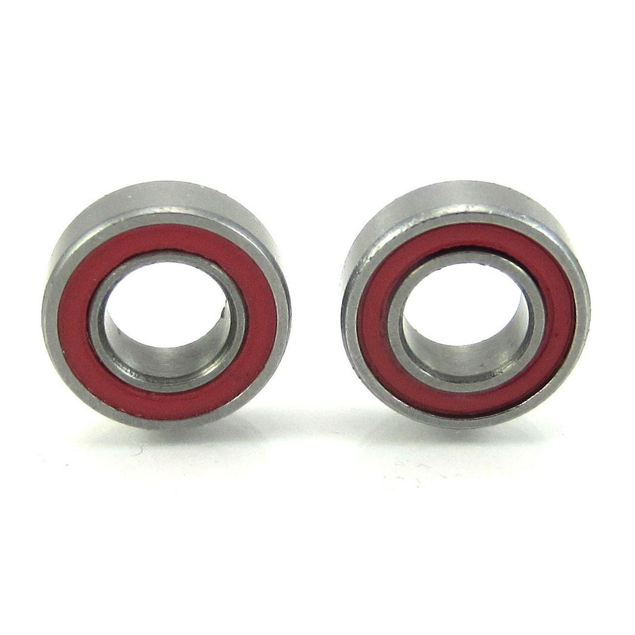TRB RC 3/16x3/8x1/8 Precision Ceramic Ball Bearings Red Rubber Sealed (2)