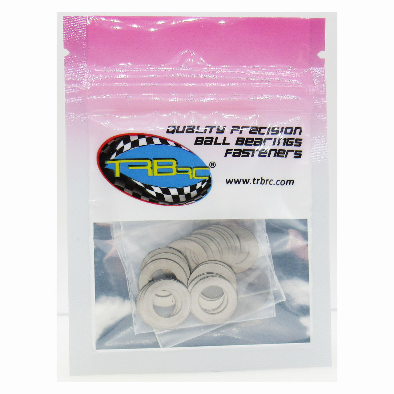 TRB RC M8x14mm Dia. Steel Shim Pack 10ea 0.1, 0.2, 0.3, 0.5mm Width