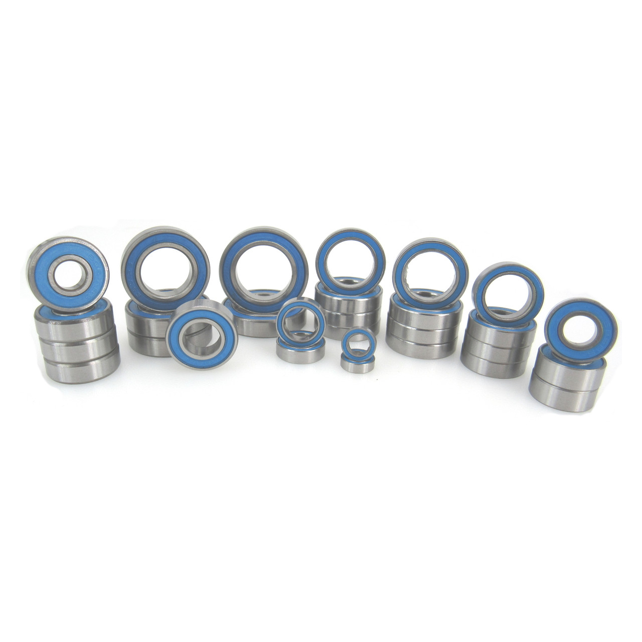TRB RC Ball Bearing Kit (29) Rubber Seals Blue for Traxxas