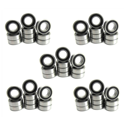 3/16x3/8x1/8 Precision Bearings ABEC 1 Rubber Sealed (50)