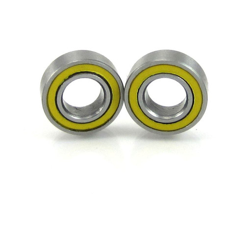 TRB RC 3/16x3/8x1/8 Precision Ball Bearings ABEC 3 YEL Rubber Sealed (2)